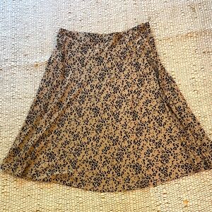 J. Jill A-line Abstract Animal Print Skirt
